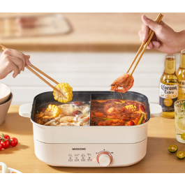 MODONG Electric Hot Pot Split Electric Cooking Pot Multifunctional Household Electric Stir Fry
