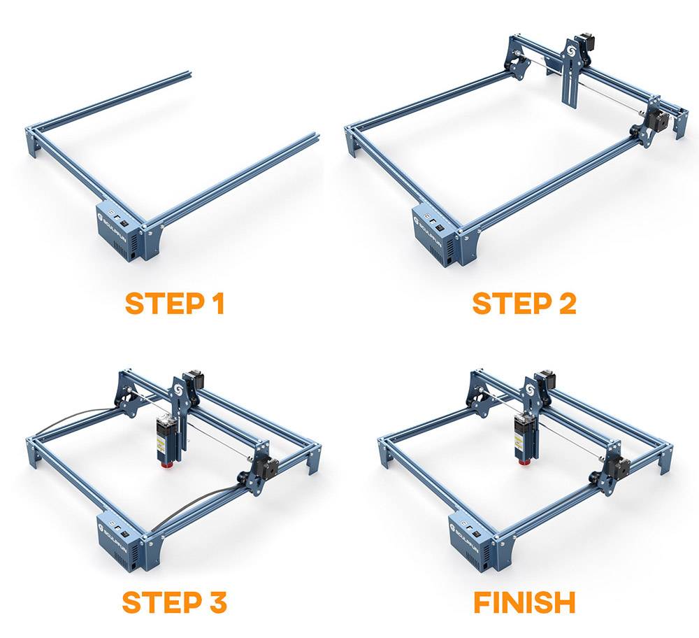 Sculpfun S9 Laser Engraver Full-Metal CNC Laser Engraving Machine 5.5W High Precision Engraving Area 410x420mm