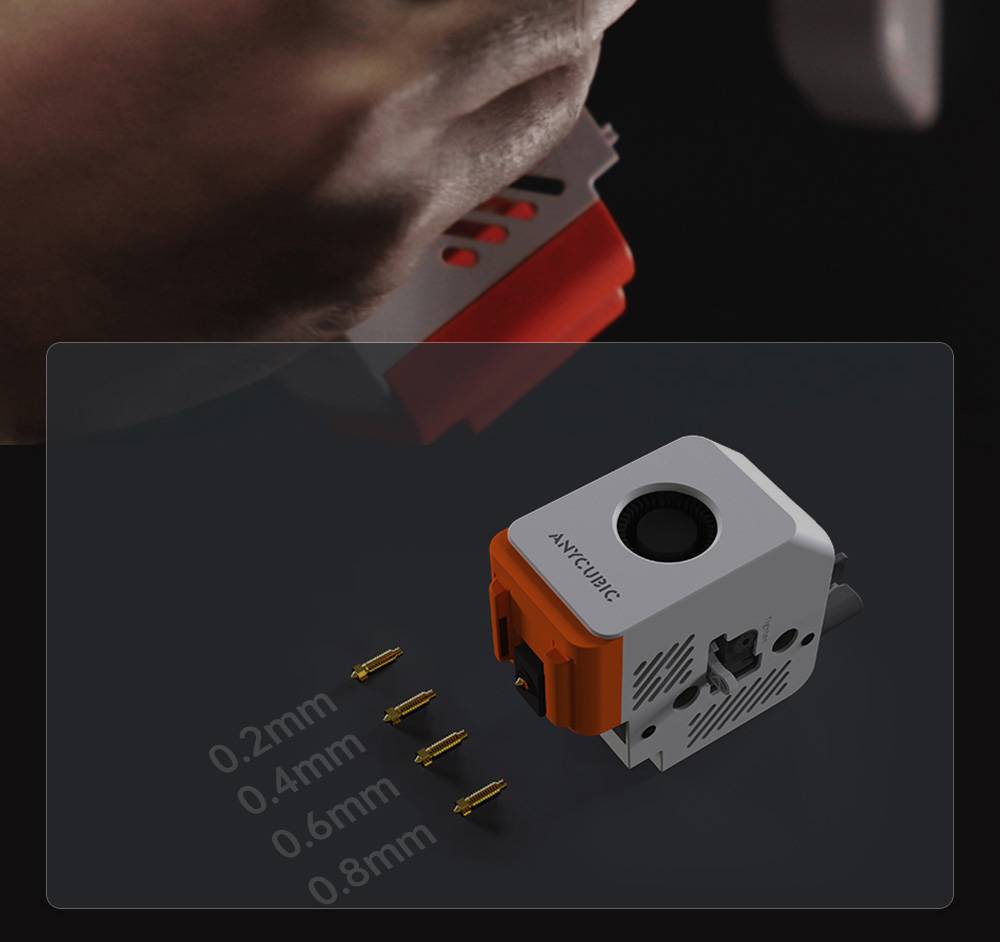 ANYCUBIC KOBRA S1 COMBO 3D Printer, Vibrant 8-Color Printing, 600mm/s Ultra-Fast Speed, Auto-leveling, 320°C Hotend, 44dB Ultra-Quiet, CoreXY Construction, 250*250*250mm