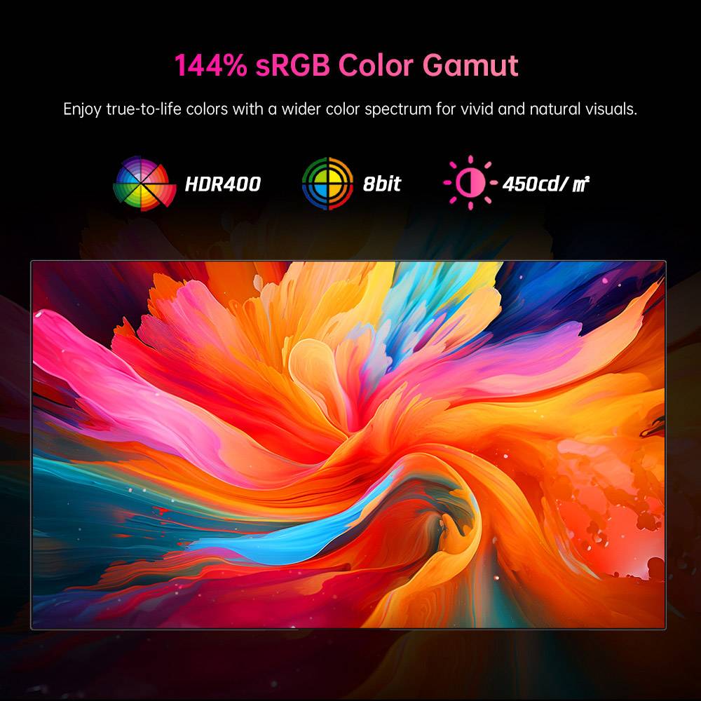 KTC H27E6 27 inch Gaming Monitor, 2560*1440 QHD Fast IPS Screen, 300Hz Refresh Rate, HDR 400, 1ms Response Time, FreeSync & G-Sync, 144% sRGB, VESA Mountable, 2*HDMI 2.1, 2*DP 1.4, 1*USB 2.0, 1*Earphone