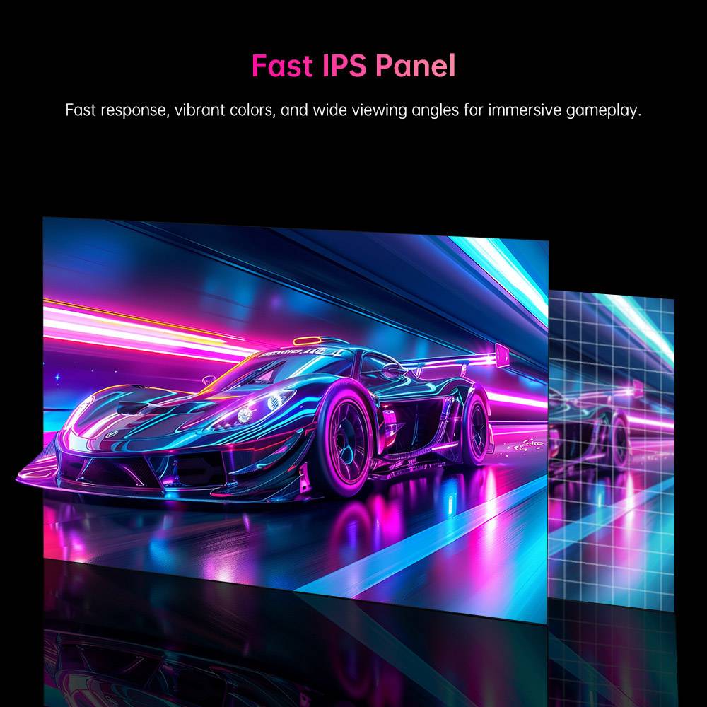 KTC H27E6 27 inch Gaming Monitor, 2560*1440 QHD Fast IPS Screen, 300Hz Refresh Rate, HDR 400, 1ms Response Time, FreeSync & G-Sync, 144% sRGB, VESA Mountable, 2*HDMI 2.1, 2*DP 1.4, 1*USB 2.0, 1*Earphone