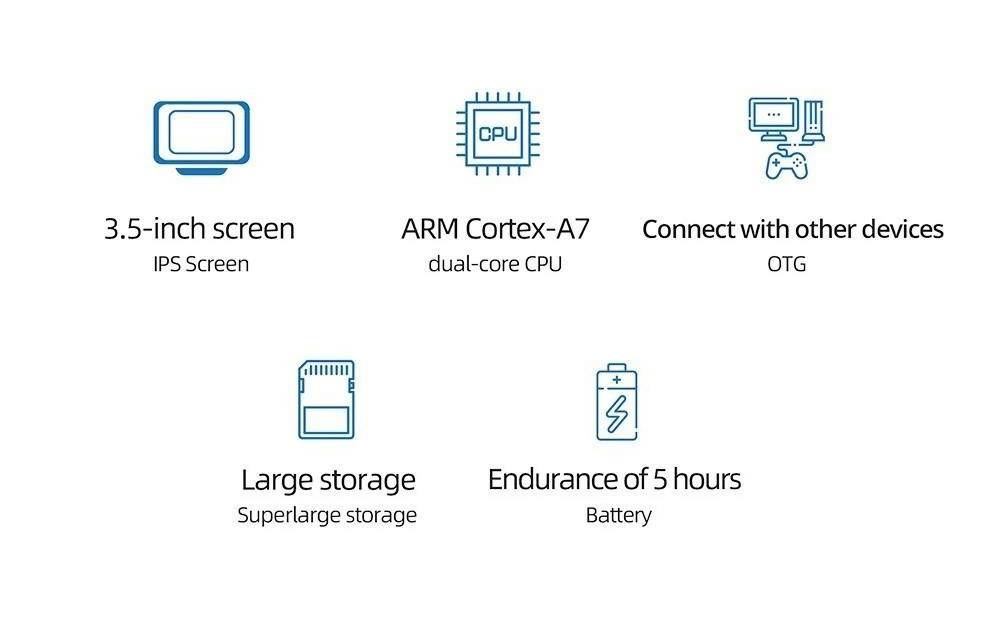 MIYOO Mini Plus Game Console 64GB - Grey