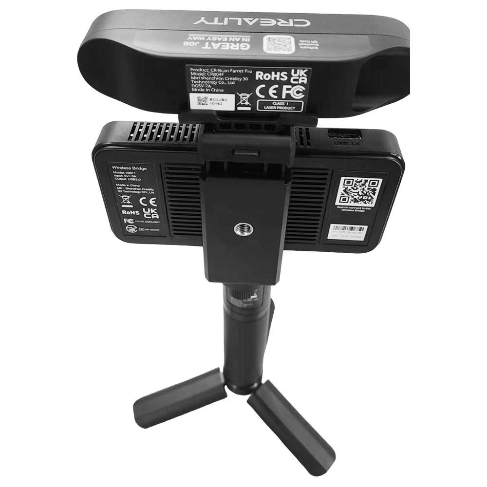 Creality CR-Scan Ferret Pro 3D Scanner, Up to 30 fps Scan Speed, 0.1mm Accuracy, 150-700mm Working Distance, 560x820mm Single Capture Range, 150x150mm Minimum Scanning, Wireless Connection