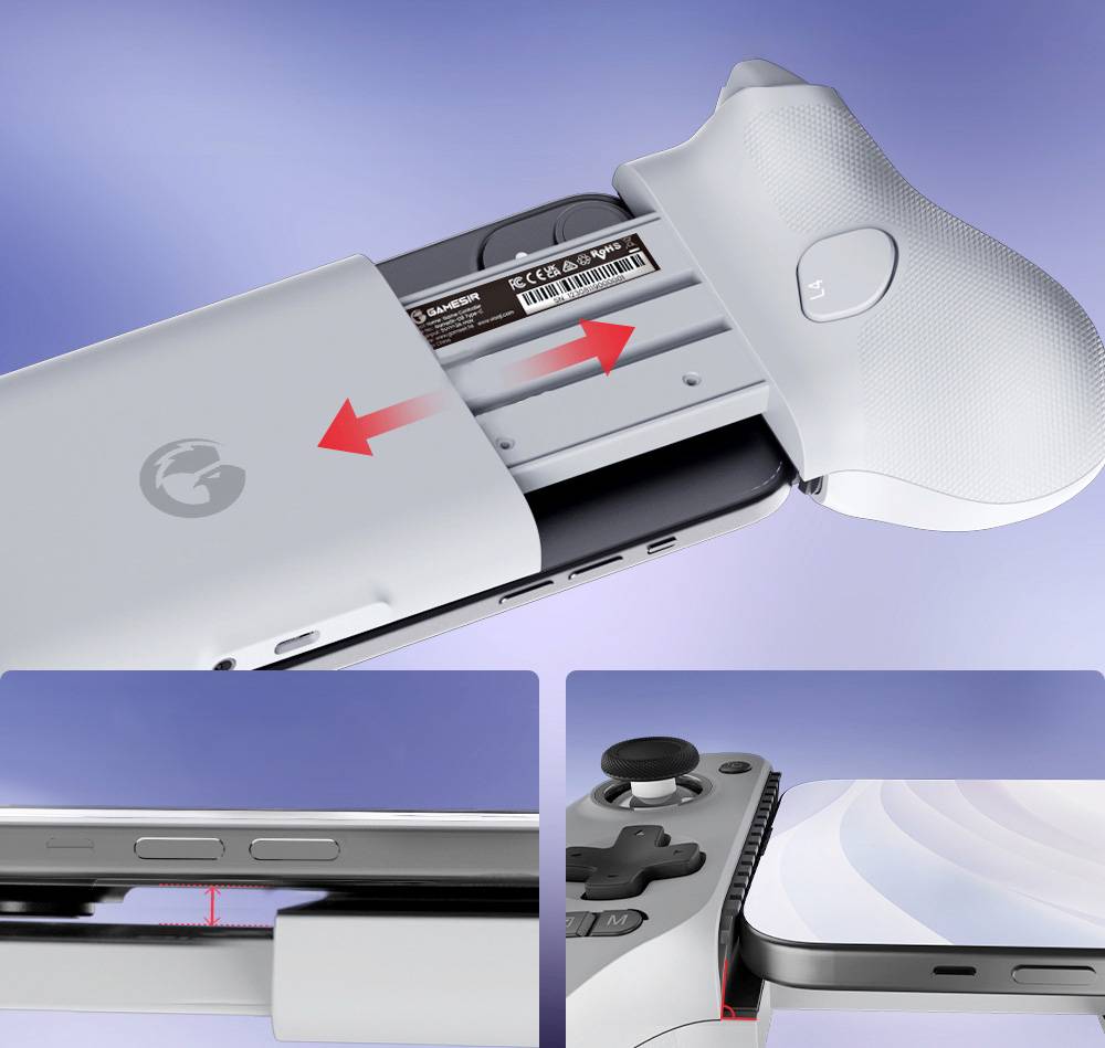 GameSir G8 Type-C Mobile Gaming Controller, Plug and Play Gamepad with Hall Effect Joysticks/Hall Trigger, 3.5mm Audio Jack, Compatible with Android & iPhone 15 Series