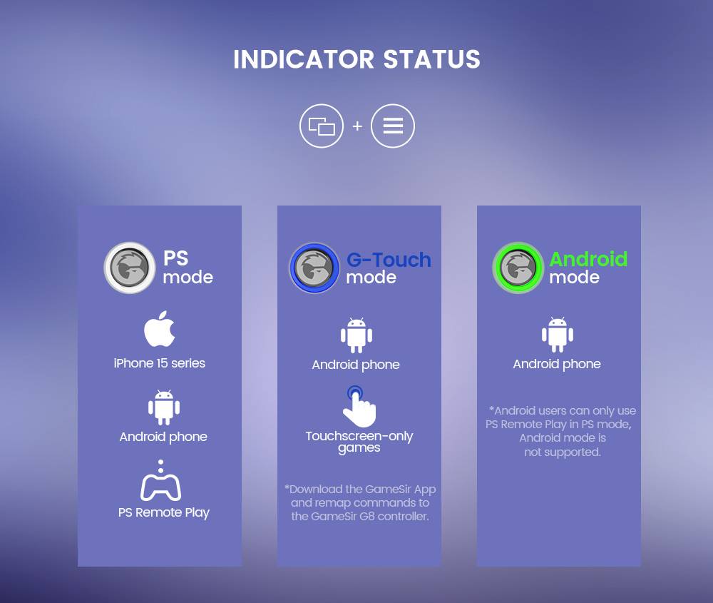 GameSir G8 Type-C Mobile Gaming Controller, Plug and Play Gamepad with Hall Effect Joysticks/Hall Trigger, 3.5mm Audio Jack, Compatible with Android & iPhone 15 Series