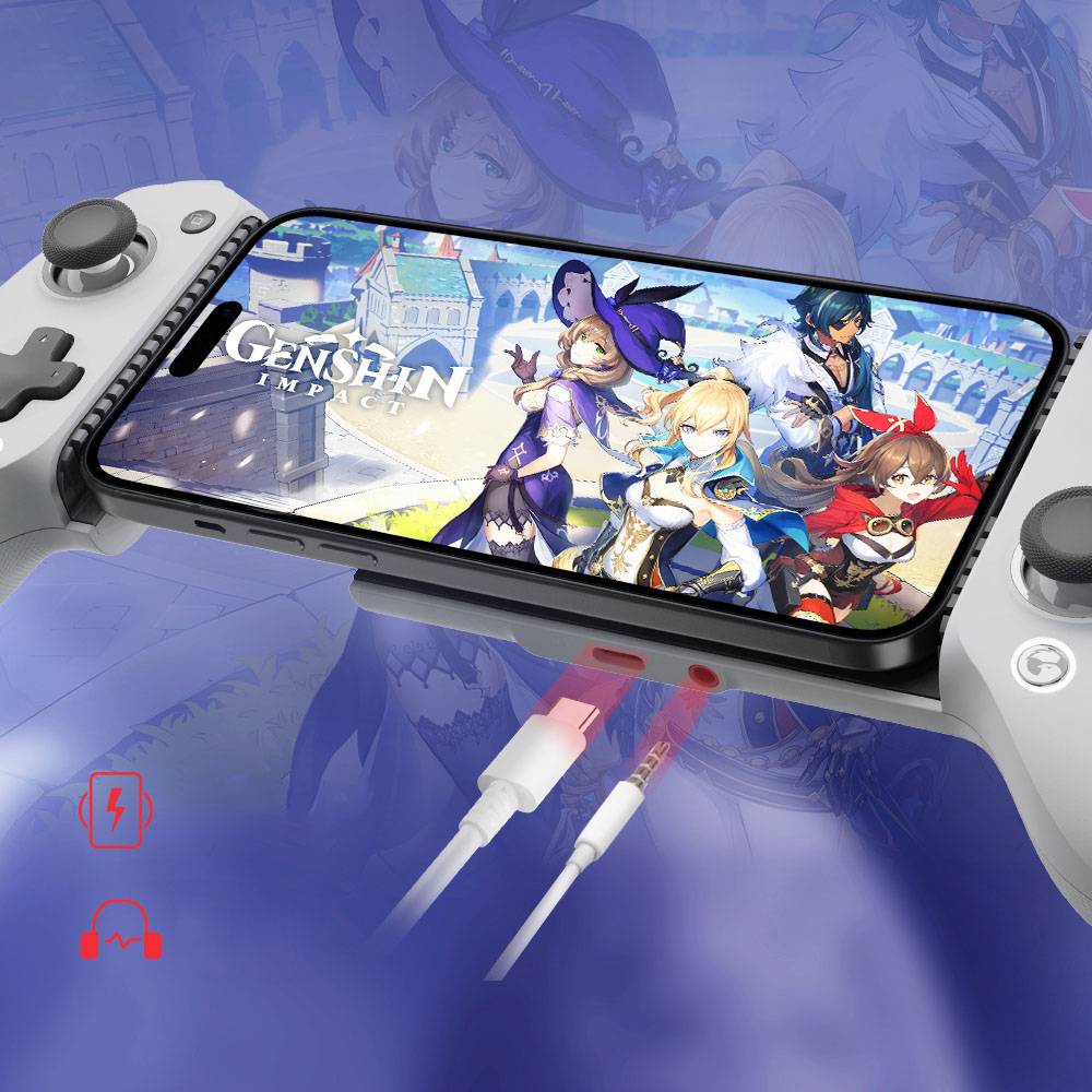GameSir G8 Type-C Mobile Gaming Controller, Plug and Play Gamepad with Hall Effect Joysticks/Hall Trigger, 3.5mm Audio Jack, Compatible with Android & iPhone 15 Series