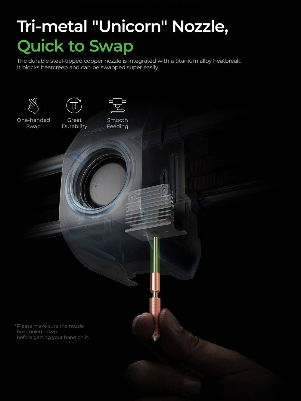 Creality K1C 3D Printer, 600mm/s Max Speed, AI Camera, Quick Swap Nozzle, All Metal Extruder, Prints Carbon Fiber, Air Filter and Silent Mode