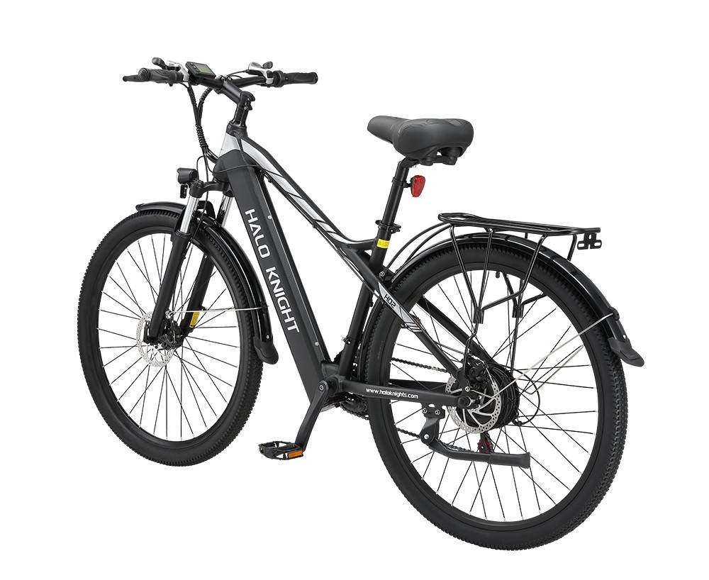 Halo Knight H02 Electric Bike, 750W Brushless Motor, 48V 16Ah Battery, 29*2.1-inch Tires, 50km/h Max Speed, 60km Max Range, Shimano 21 Speed, Mechanical Disc Brake - Black