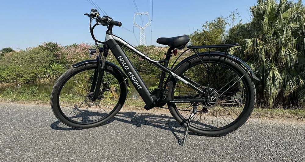 Halo Knight H02 Electric Bike, 750W Brushless Motor, 48V 16Ah Battery, 29*2.1-inch Tires, 50km/h Max Speed, 60km Max Range, Shimano 21 Speed, Mechanical Disc Brake - Black