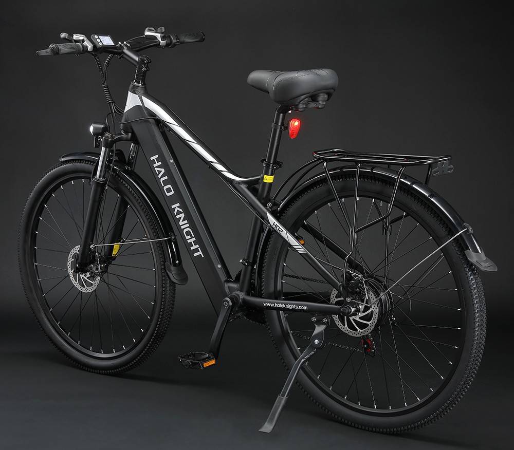Halo Knight H02 Electric Bike, 750W Brushless Motor, 48V 16Ah Battery, 29*2.1-inch Tires, 50km/h Max Speed, 60km Max Range, Shimano 21 Speed, Mechanical Disc Brake - Black