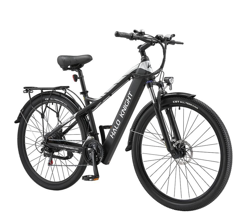 Halo Knight H02 Electric Bike, 750W Brushless Motor, 48V 16Ah Battery, 29*2.1-inch Tires, 50km/h Max Speed, 60km Max Range, Shimano 21 Speed, Mechanical Disc Brake - Black