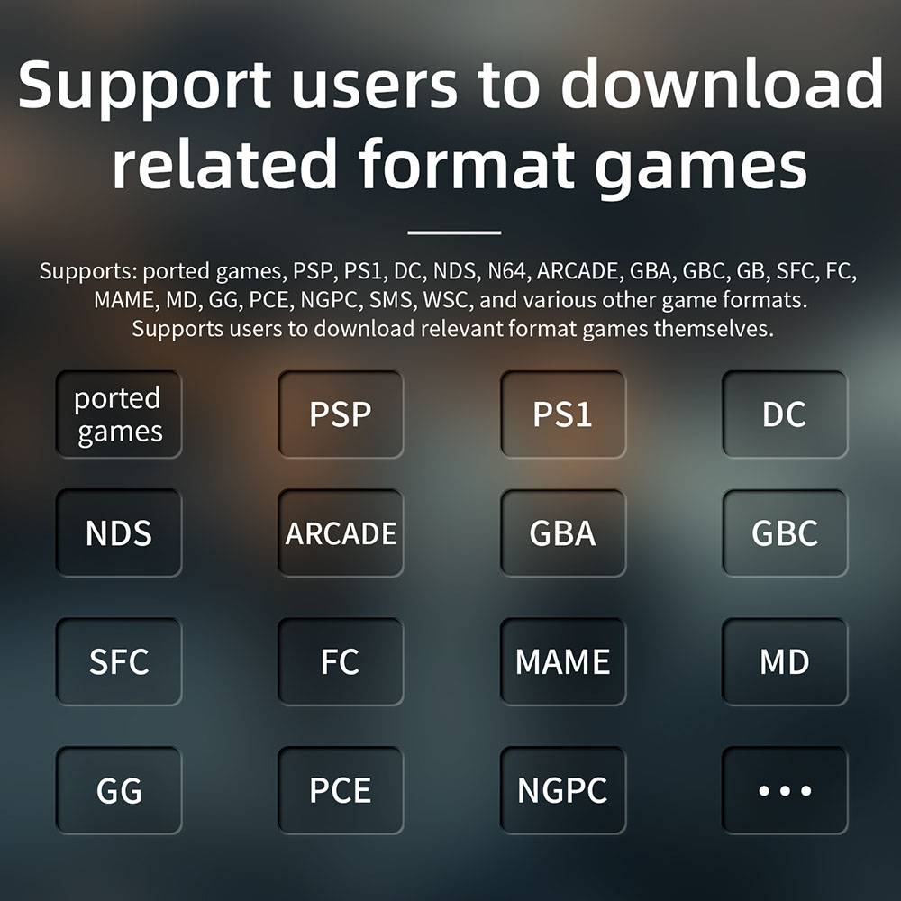 ANBERNIC RG40XX H Retro Game Console with RGB Light, 64GB TF Card with 5000+ Games,  LPDDR4 1GB, 640*480P IPS Screen, 3200mAh Battery for 6 Hours Autonomy, Linux OS, 5G Wifi Bluetooth, Moonlight Streaming - Blue