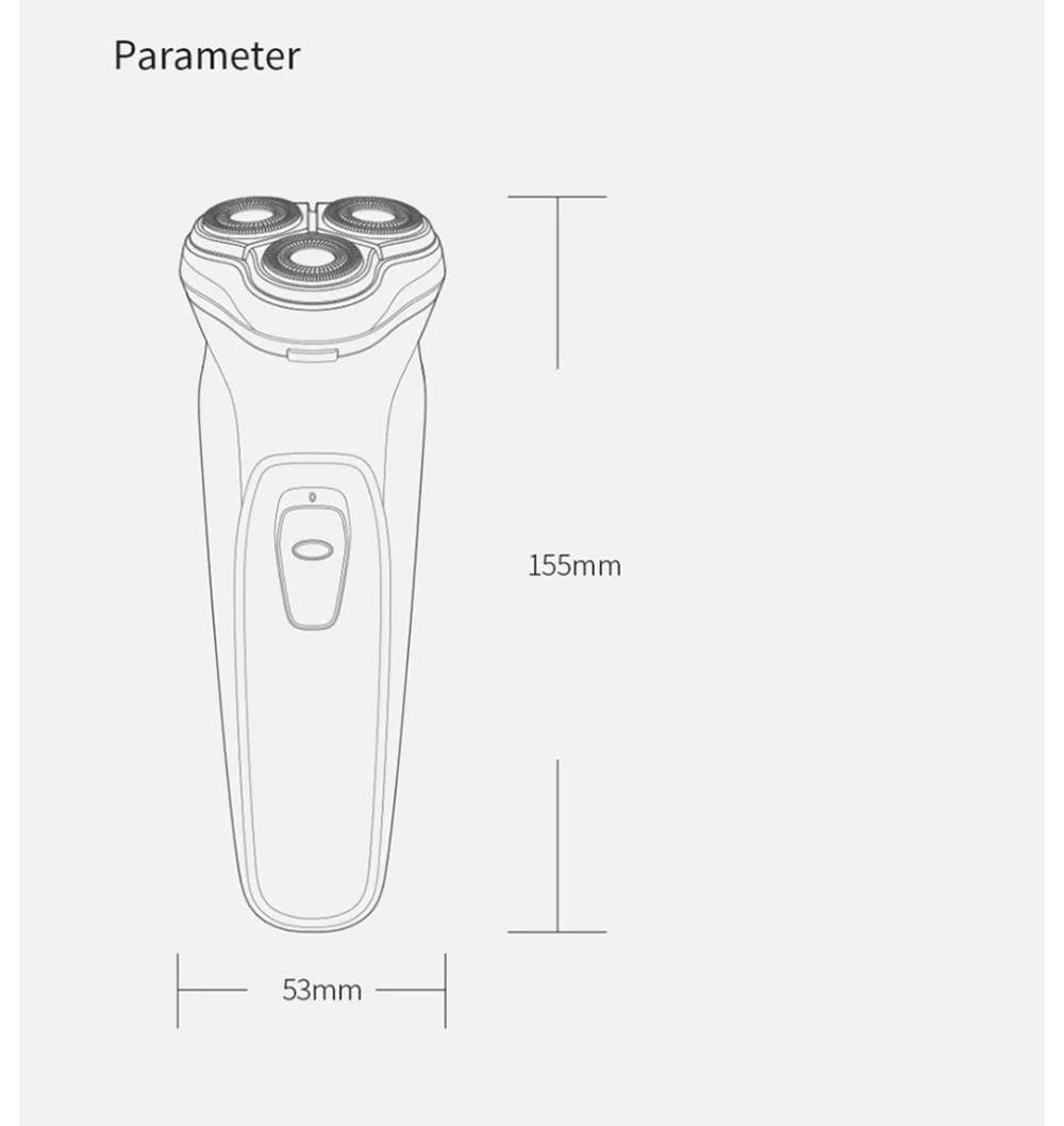 Xiaomi Enchen BlackStone 3D Smart Floating Blade Head Electric Shaver Waterproof USB Charging For Men - Black
