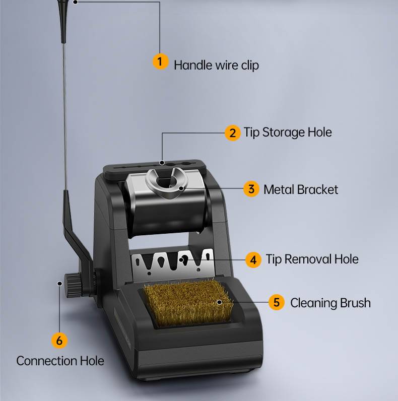 FNIRSI DWS-200 F210 Premium 200W Soldering Iron Station Kit, with 3 Iron Tips and 2 Helping Hands, Temp Value & Curve Mode, 3 Temperature Storage, Full-Color Display