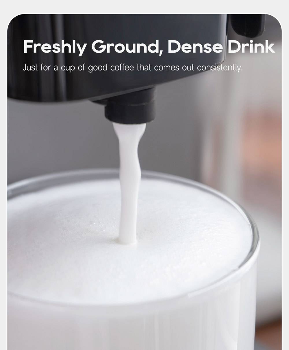 HiBREW H16 Automatic Espresso Machine with Grinder, 20Bar Extraction, 4.3inch Touch Screen, 1.5L Removable Milk Tank