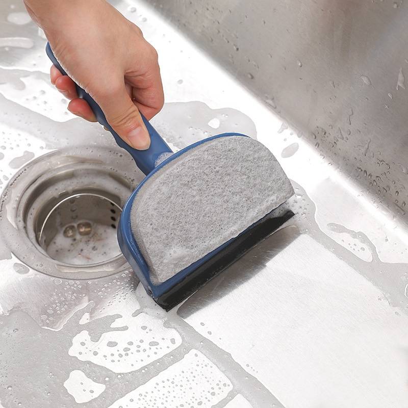 2 in 1 Wiper Glass Cleaning Brush(Blue)