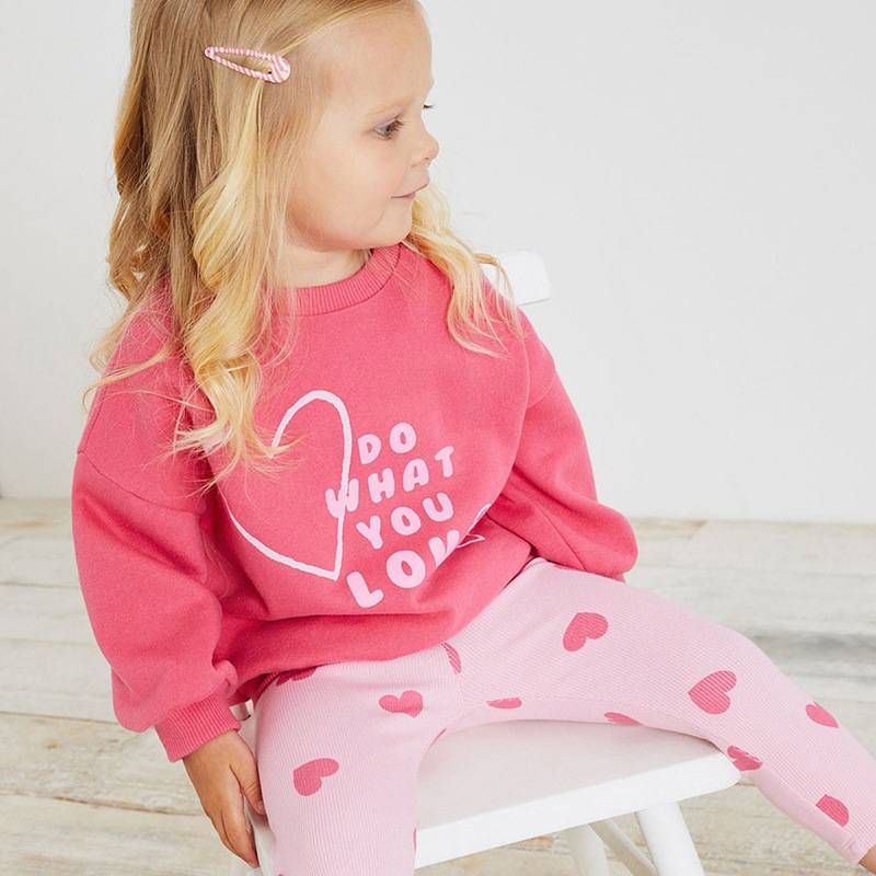 Autumn girls&#039; sweatshirt set children&#039;s long-sleeved cotton set European and American casual girl pants suit