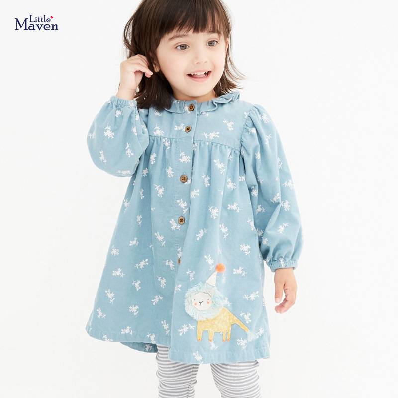 Children&#039;s autumn new girl dress corduroy girls skirt set