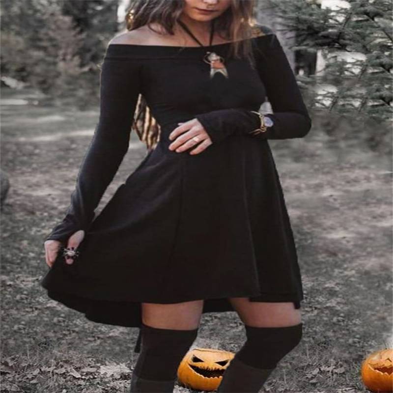 Women&#039;s Off Shoulder A-Line Dress