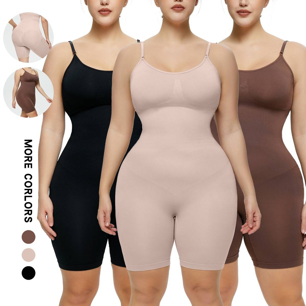 Full Body Tummy Control Shapewear Hip Lift Seamless Shapewear Women&#039;s corset full body strap pull-in body piece lingerie