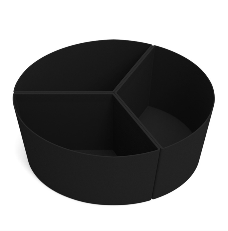 Black Slow Cooker Silicone Liner Silicone Divider Pad for Crockpot 6QT