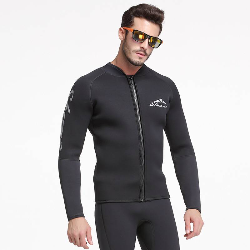 Sharbart 1.5mm wetsuit split warm wetsuit long-sleeved cold protection sun protection snorkeling winter swimsuit pants set