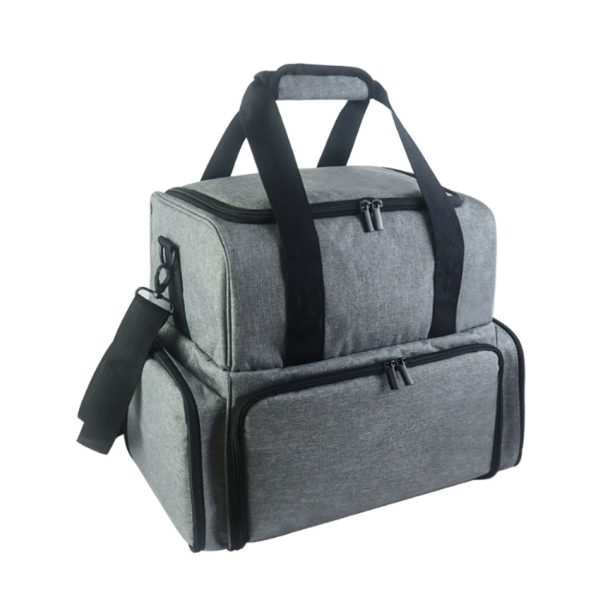 Double Layer Multifunctional Removable Nail Polish Crossbody Storage Cosmetic Bag