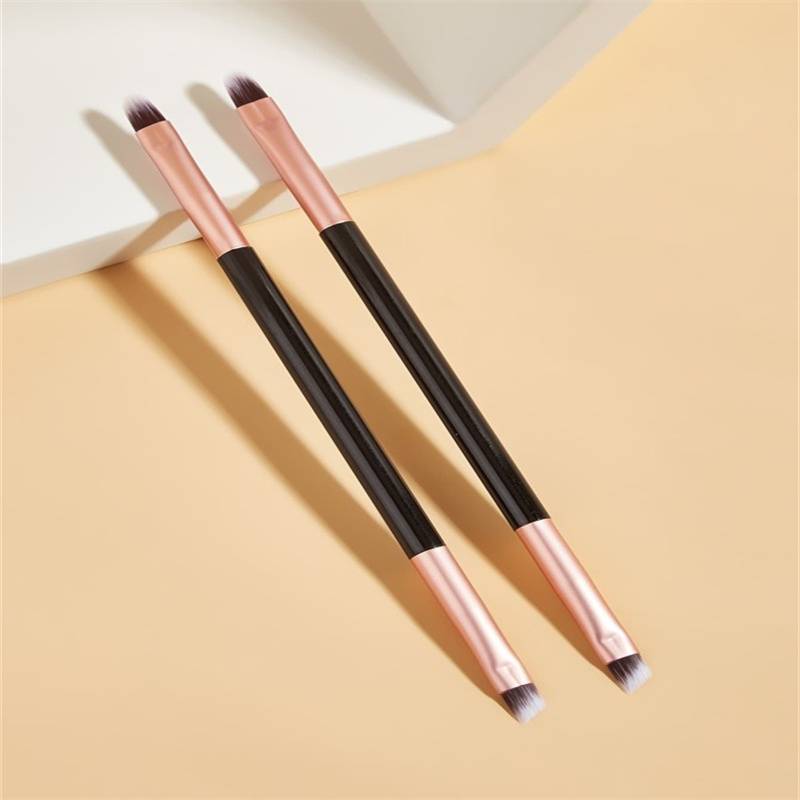 2pcs Eyebrow Brush, Lip Brush, Professional, Portable, Gift For Women &amp; Girl