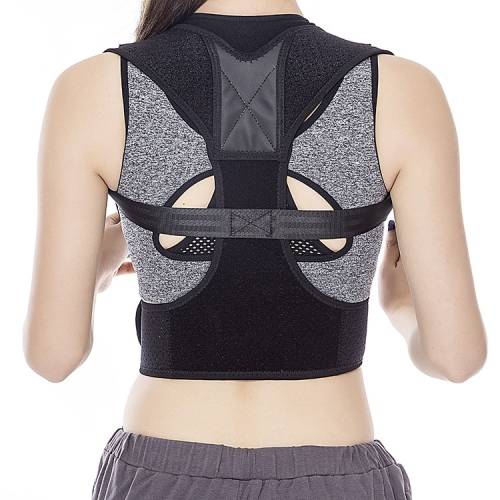 Back Correction Belt PU Leather Anti-Hunchback Strap Posture Corrector