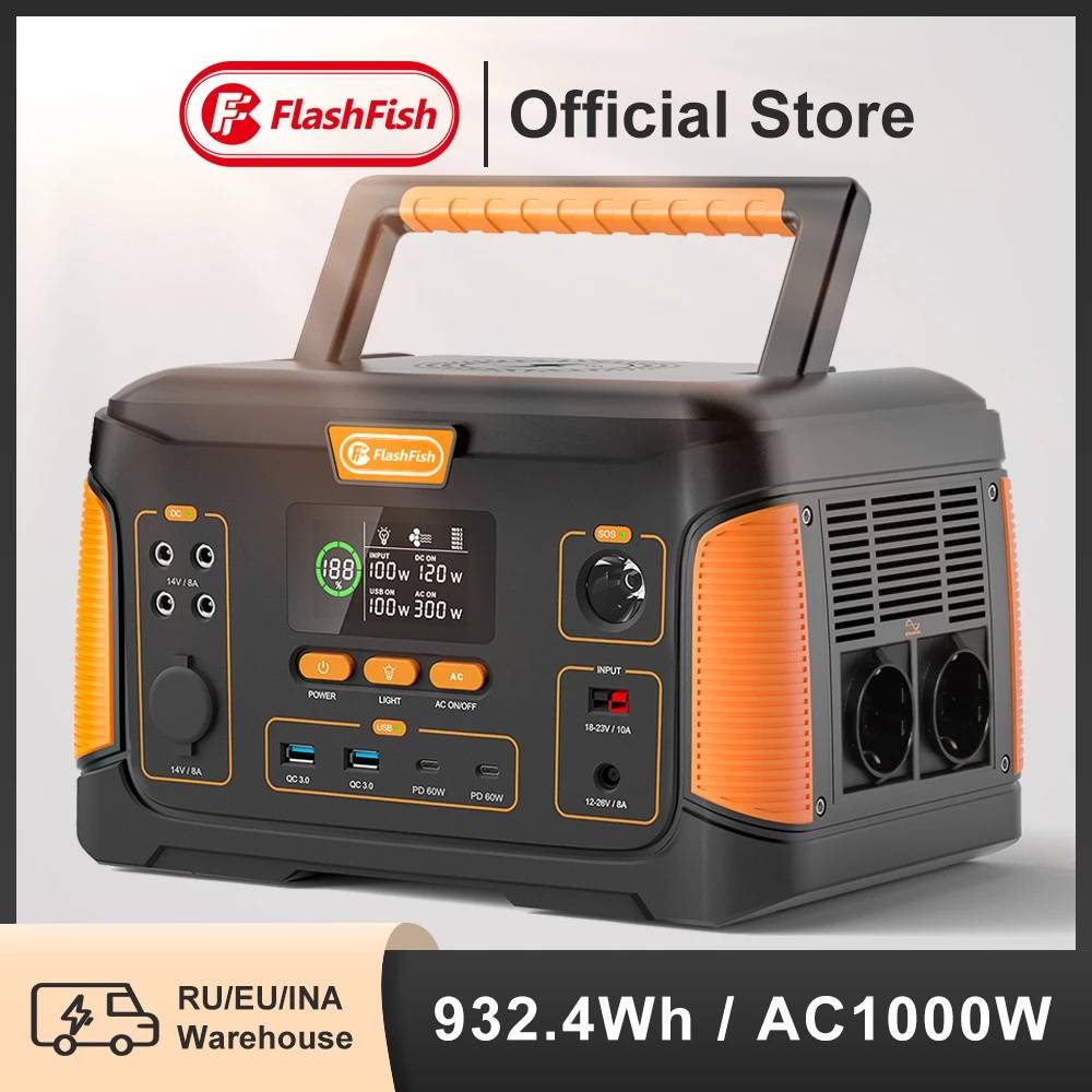 FlashFish 1000W Power Station: The Ultimate European Emergency Backup