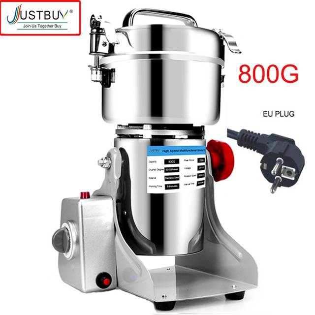 800G Coffee Grinder Machine Herb Grain Spices Mill Medicine Wheat Mixer Dry Food Grinder