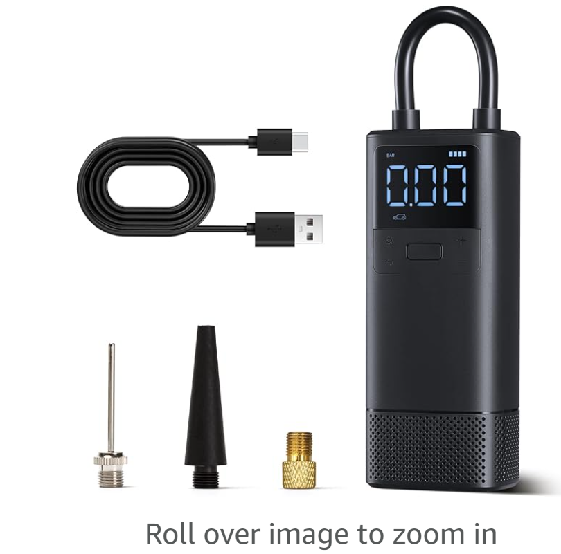 70mai Tire Inflator Portable Air Compressor TP05, 150PSI Fast Inflation &amp; Cordless, Powerful Air Tire Pump with LED Light for Car Tires, Bicycles,