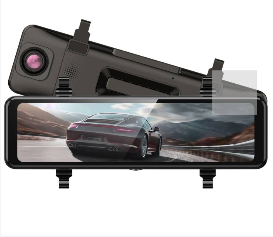 Q8 4K high-definition large screen car recorder front and rear dual recording reverse image rearview mirror night vision recorder