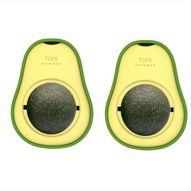 Catnip Balls Avocado Tease Cat Teeth Cleaning &amp; Grinding Toys