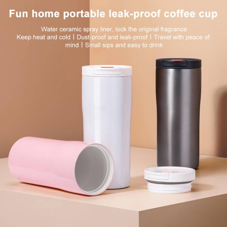 Xiaomi Yupin Fun Home Portable Leakproof Coffee Mug (Color: Gray)