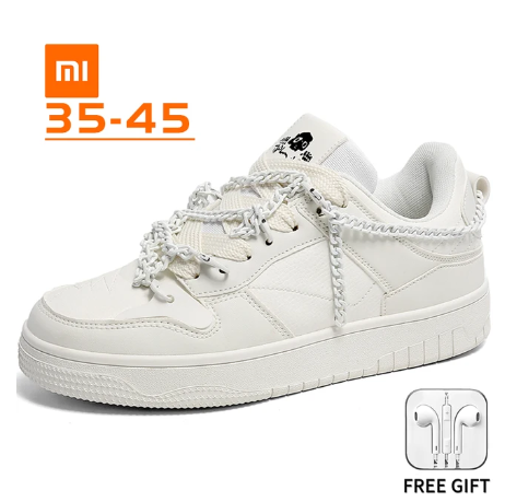 Xiaomi Youpin Casual Sneakers for Men Shoes Skateboard Shoes for Mens Chain Shoelaces Sized 35-45 Casual Sneakers for Men