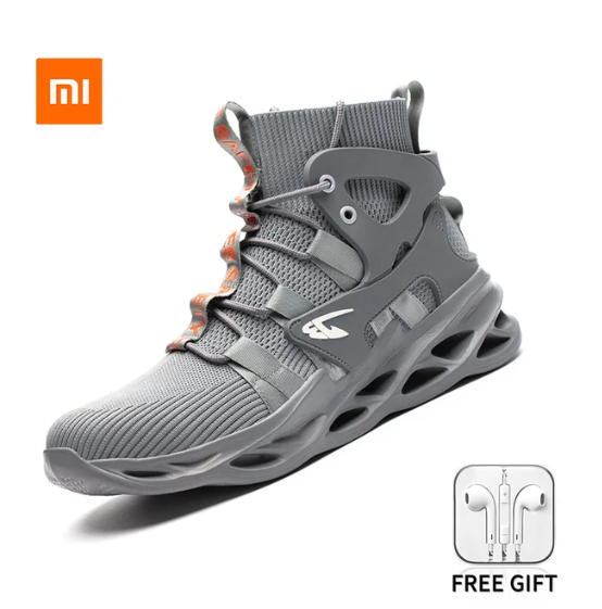 Xiaomi Youpin Men Safety Work Boots Women Fashion High Quality Steel Toe Anti-Collision Puncture-Proof Working Sneakers Unisex