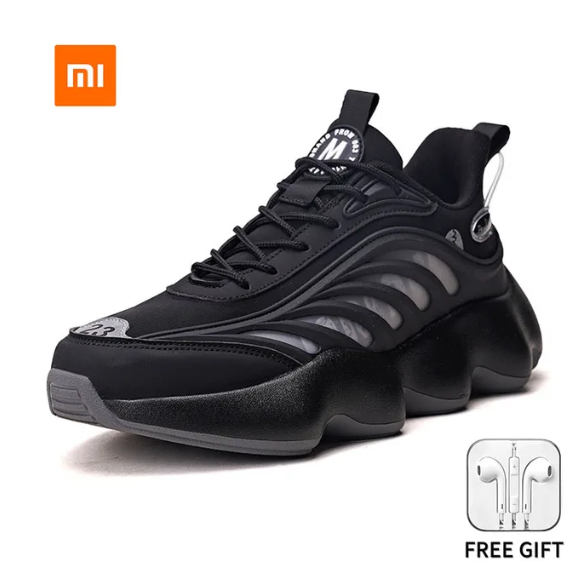 Xiaomi Youpin Casual Sneakers for Men Shoes 2023 Spring Non-slip Black Soft Shoes for Men Casual Sneakers for Men Xiaomi