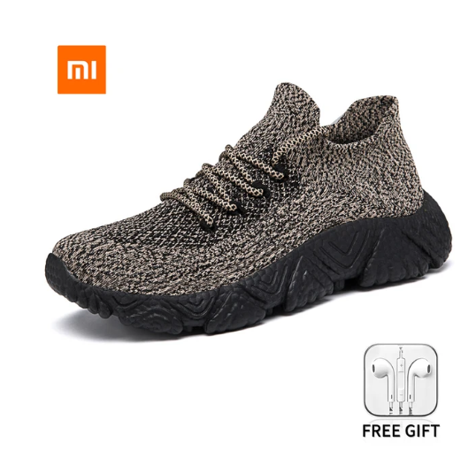 Xiaomi Youpin Men&#039;s Shoes Sneakers Casual Shoes New Mesh Breathable Sport Male Flying Knit Flats Men Sneakers Lace-up Loafers
