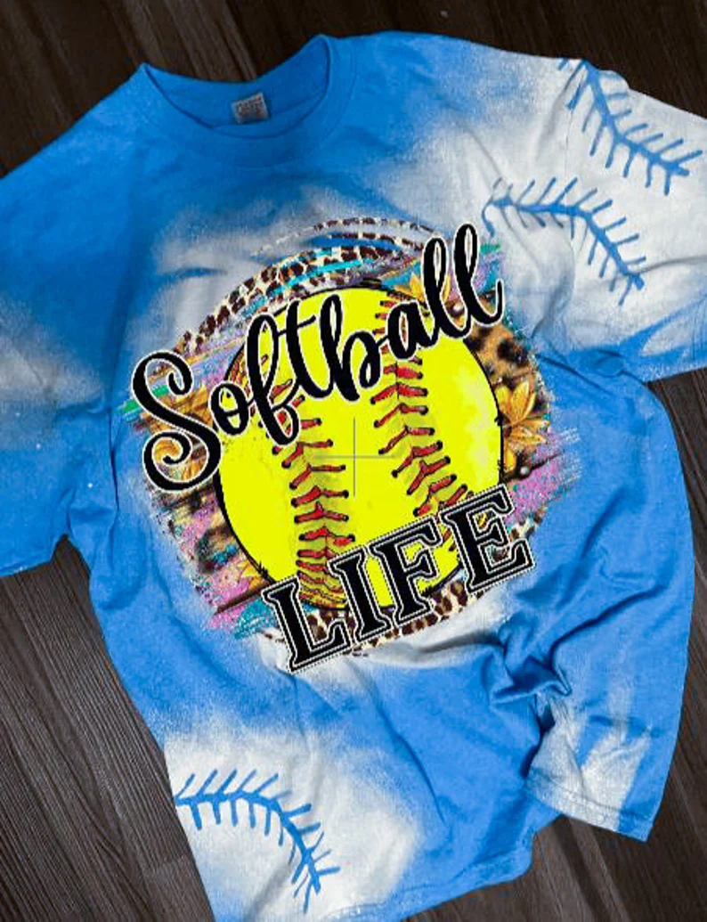 Bleached Shirt for Softball Players&#039; Stylish Wardrobe