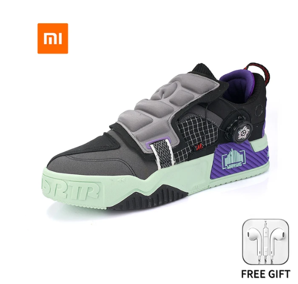 Xiaomi Youpin Shoes for Men Casual Sneakers Large Size 39-45 Rotary Buckle Matching Non-slip Wear-resisting Rubber for Men Shoes
