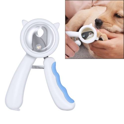 Anti-splash Pet Nail Clippers Stainless Steel Beauty Cleaning Supplies Pet Nail Supplies(Blue)