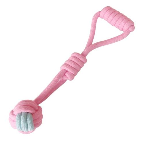 Hand Ball Dog Molar Teeth Cleaning Toy Candy Color Woven Cotton Rope