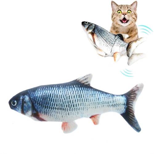 USB Charging Pet Simulation Fish Electric Cat Interactive Toy