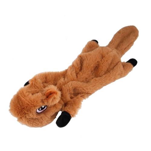 Dog Toy Bite Wear-resistant Vocal Molars Pet Plush Medium Large Supplies, Size:Large(Squirrel)