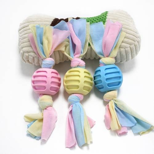 Pet Toys TPR Bite Resistance Dog Supplies Cotton Rope Cloth Toys, Size: Sub-shot Ball
