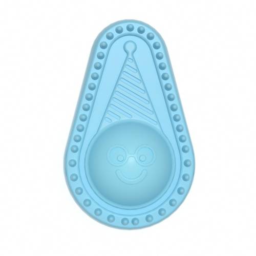 TPR Avocado Shaped Tooth Cleaning Dog Toy(Gentleman Blue)