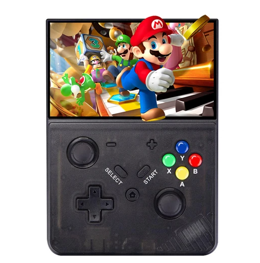 M18 R43 Pro Handheld Game Console, 4.3-inch LCD Screen, Emelec 4.3 OS, 1GB RAM 4GB Storage 64GB TF Card, Supports 25 Simulator, 20261 Games Preinstall
