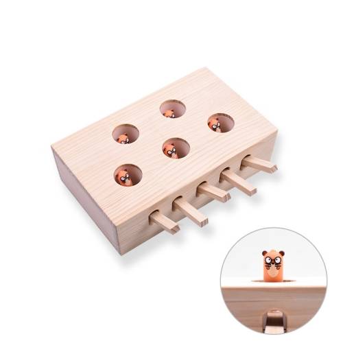 Hamster And Cat Toys Solid Wood Cat Supplies-2