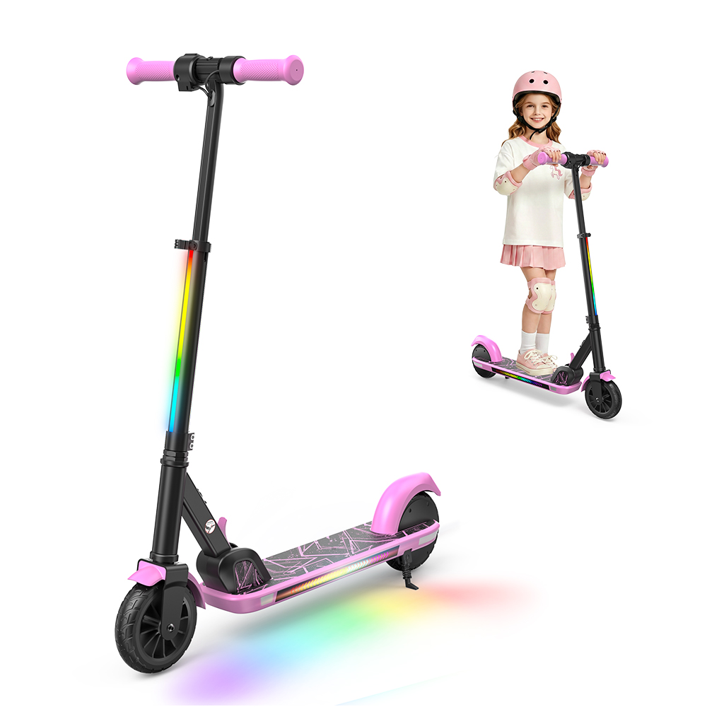 iScooter K4 Kids Electric Scooter - 150W Motor, 9km Range, Solid Tires &amp; Bluetooth Speaker